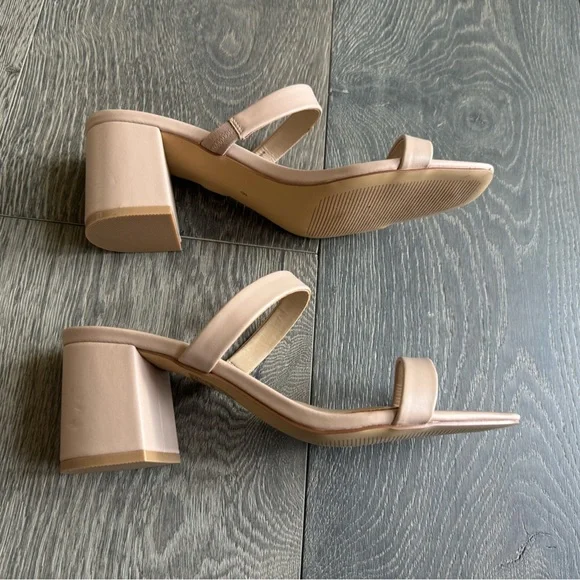 Birdy Grey Alby Low Chunky Heel in Nude Blush Size 8 - Picture 3 of 13